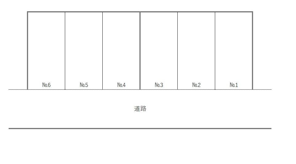 中川2丁目駐車場の駐車配置図