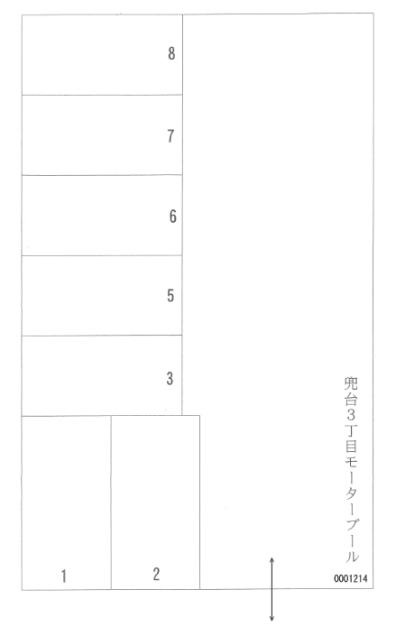 兜台3丁目モータープールの駐車配置図
