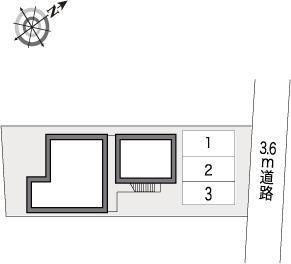 Wings(11029) 敷地外駐車場の駐車配置図