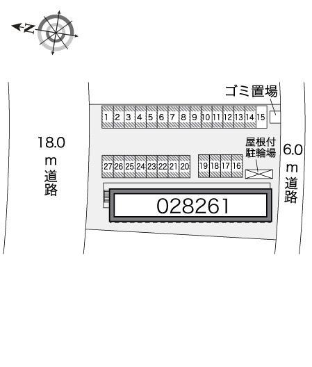 槙Ⅱ(28261)の駐車配置図