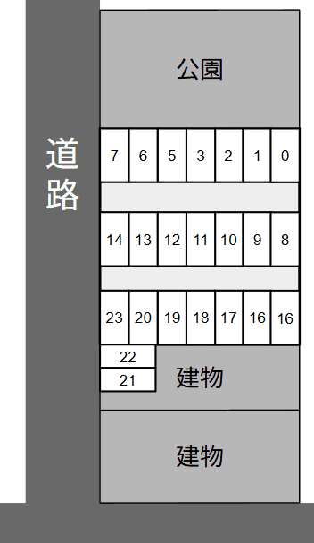 江原パーキング第一の駐車配置図