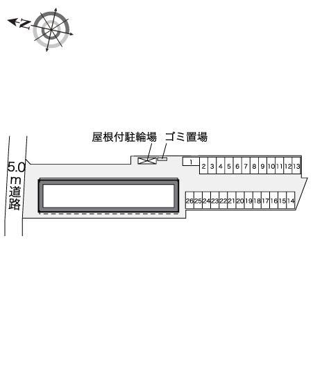 アールフィールド三和(40416)の駐車配置図