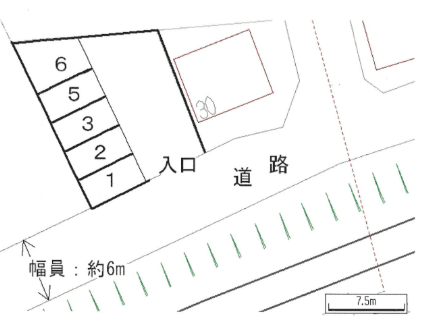 逗子二丁目千葉駐車場の駐車配置図