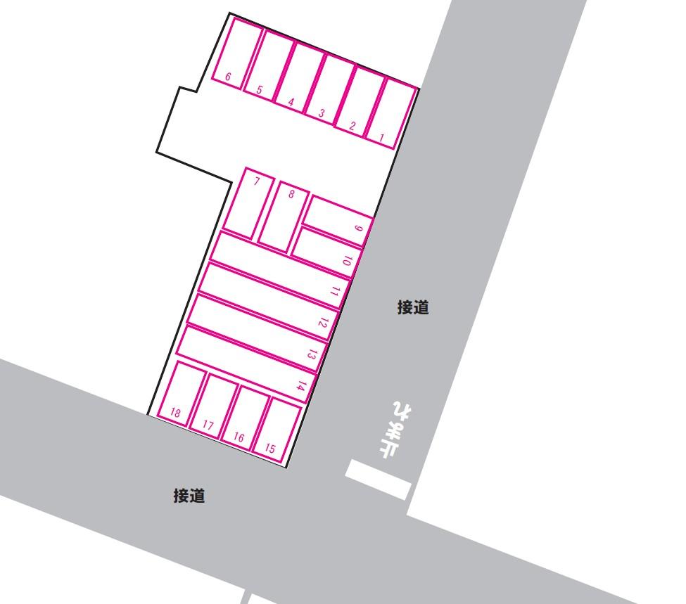 久冨勝株式会社中央町駐車場の駐車配置図