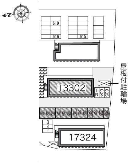 ウイング(13302)の駐車配置図