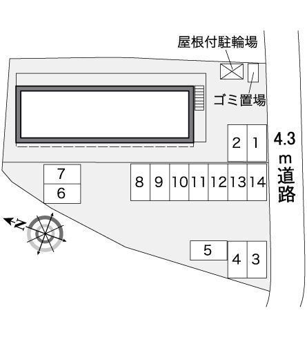 Cure(36001)の駐車配置図