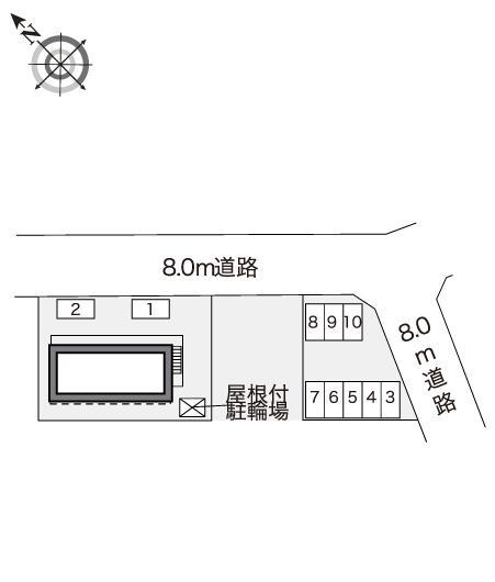 サーヤノード(41884) 敷地外駐車場の駐車配置図