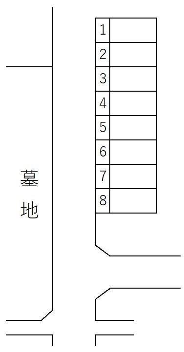 島崎パーキングの駐車配置図