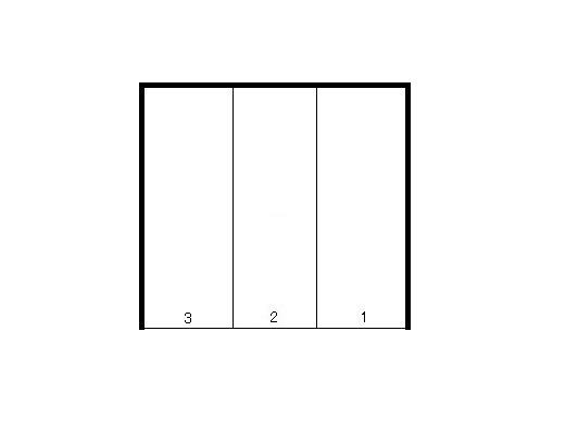 西田2丁目Kパーキングの駐車配置図
