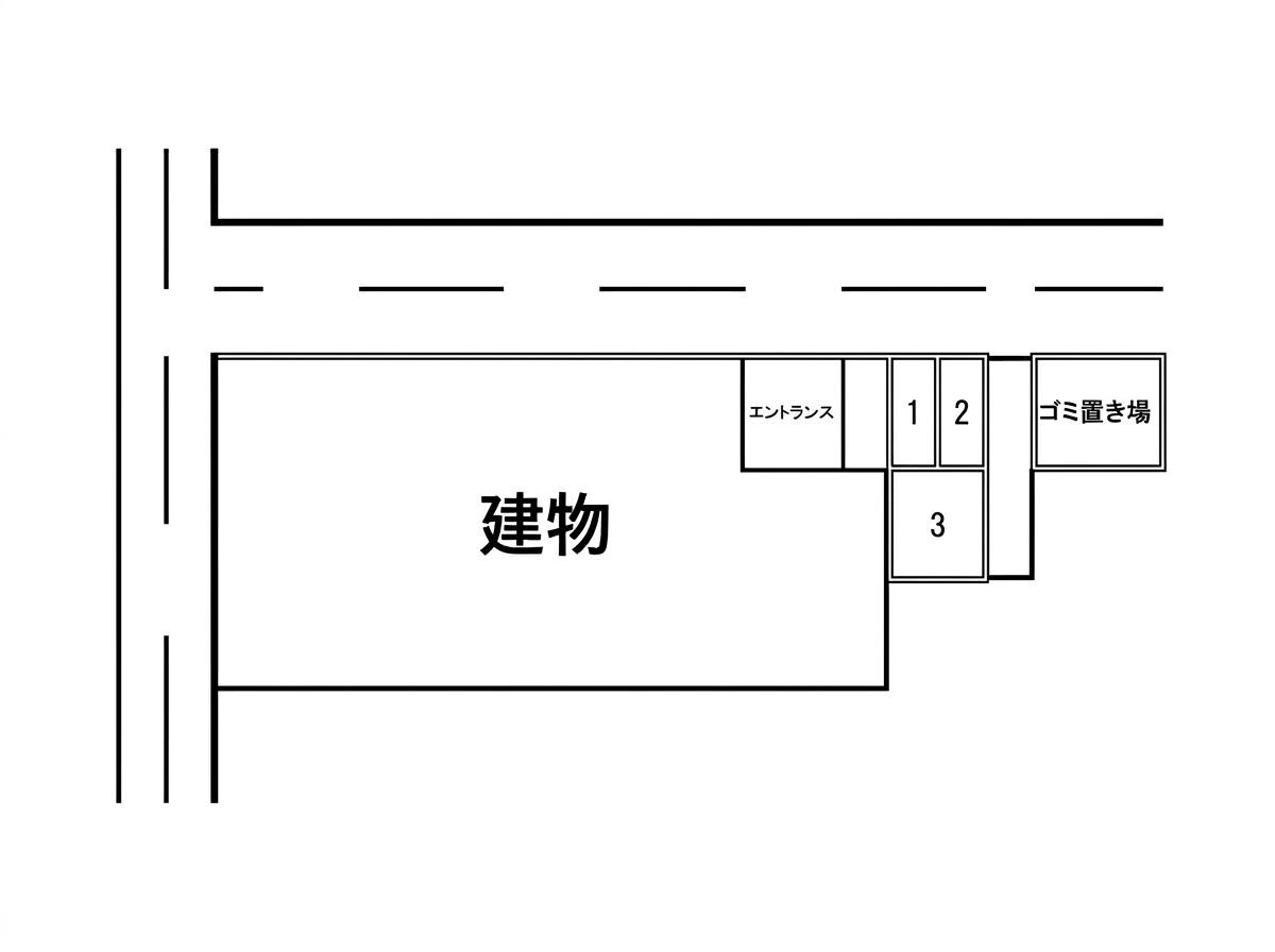 オペリアパークの駐車配置図
