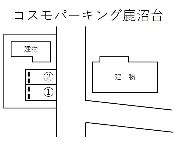 コスモパーキング鹿沼台の駐車配置図