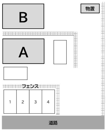 類家5丁目駐車場の駐車配置図