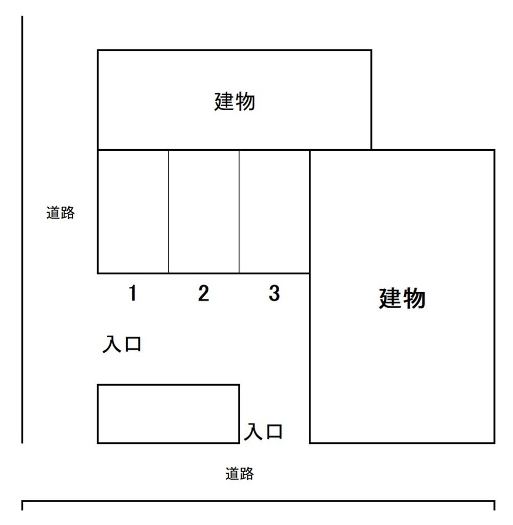 斉藤駐車場の駐車配置図