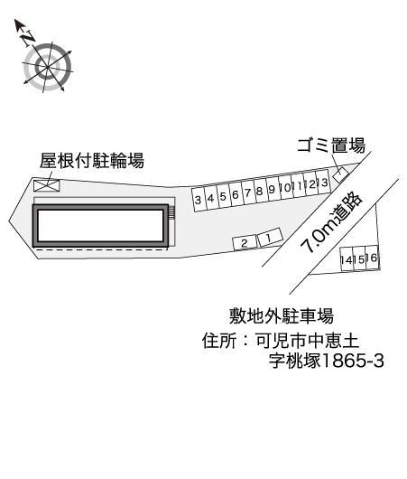 M(30928) 敷地外駐車場の駐車配置図