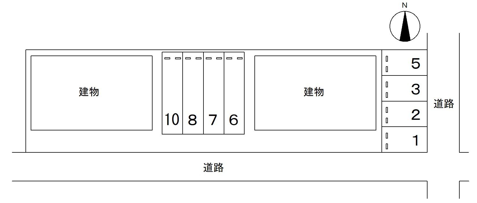 83076DUPLEX Ⅰの駐車配置図