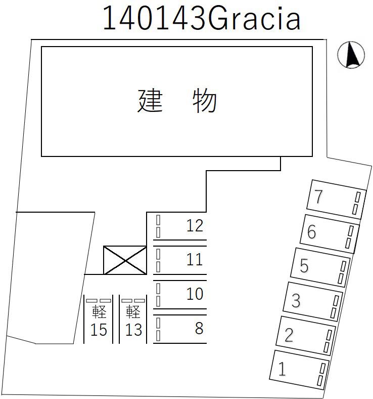 Graciaの駐車配置図