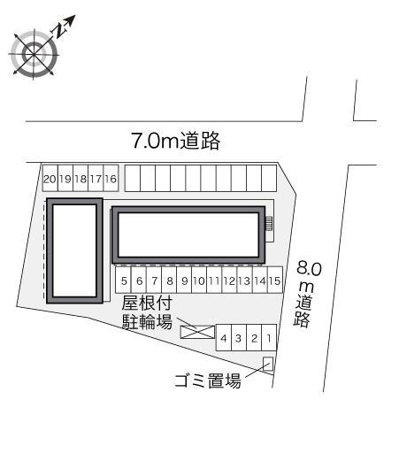 コーポ弥生(28275)の駐車配置図