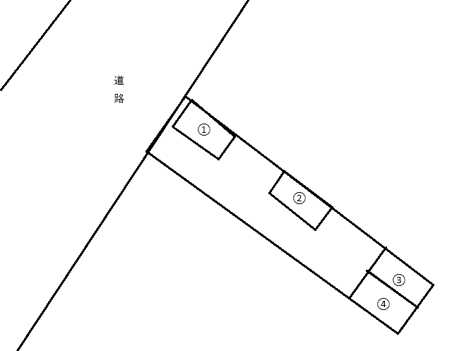 西久保駐車場の駐車配置図