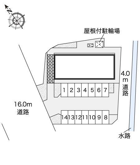 みなみ1番館(46227)の駐車配置図