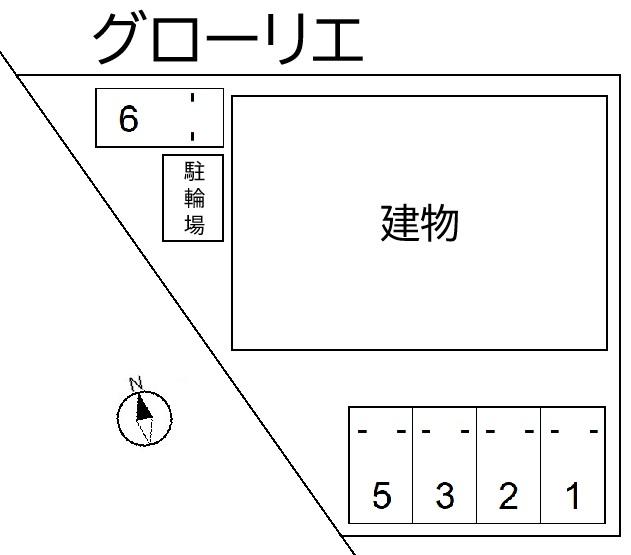 グローリエの駐車配置図