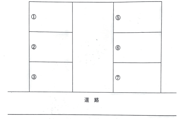 土原四丁目駐車場の駐車配置図