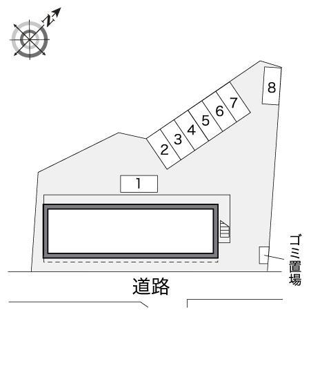 グリーンハイム(22449)の駐車配置図