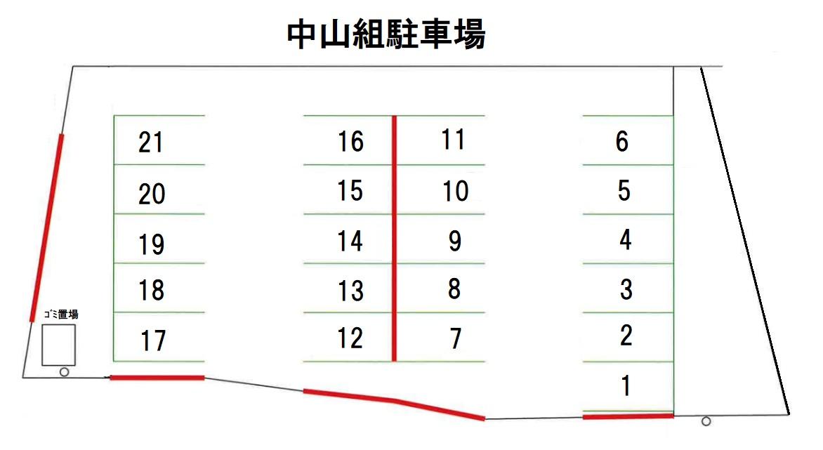 272-01パーキングの駐車配置図