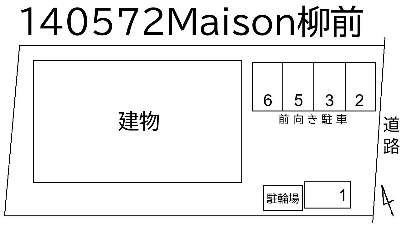 Maison 柳前の駐車配置図