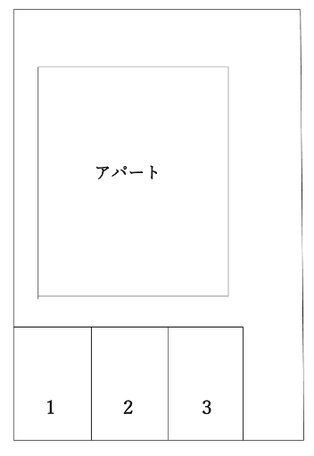 ニューシティー京都駐車場の駐車配置図