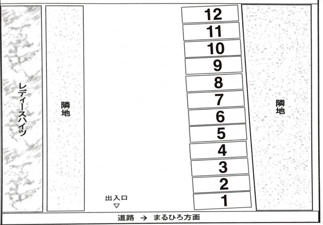 林駐車場の駐車配置図