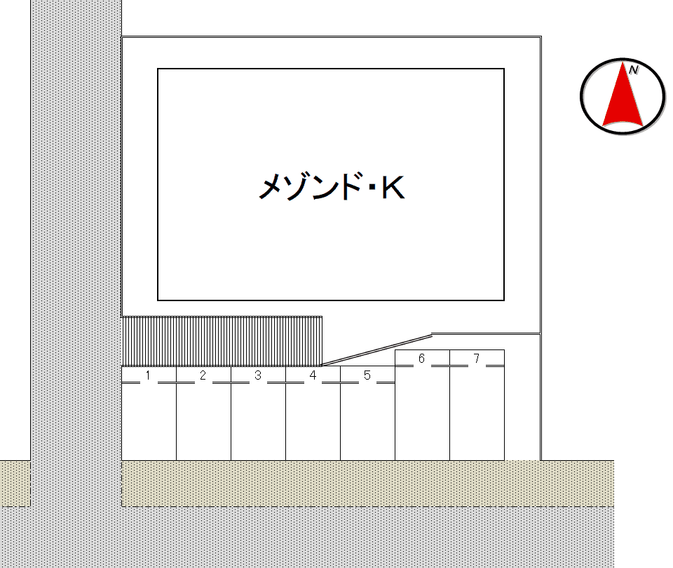 メゾンド・Kの駐車配置図