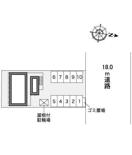 彩雅(38067)の駐車配置図