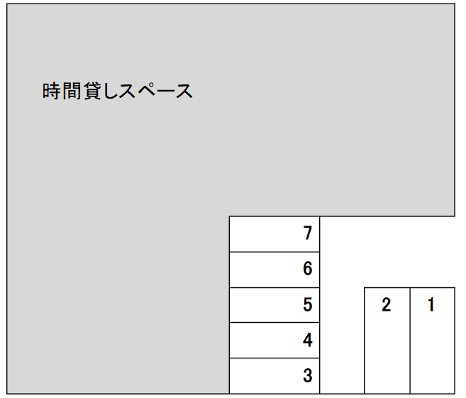 南麻布バイク駐車場の駐車配置図