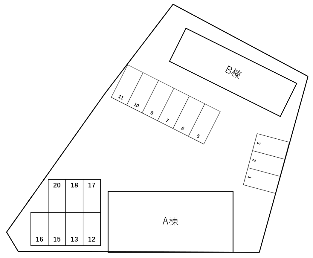 パンドル(un)の駐車配置図