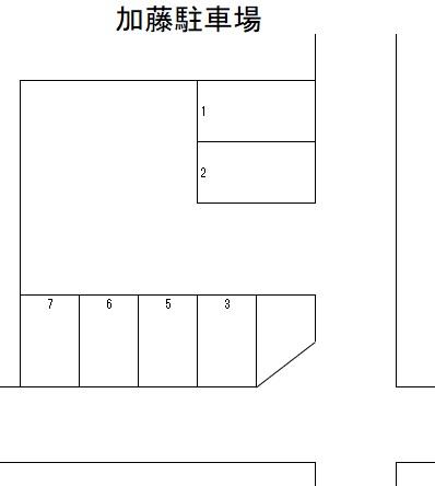 加藤駐車場の駐車配置図