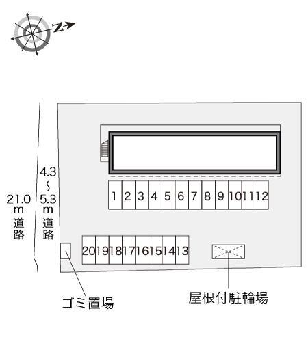 駒ヶ根(23128)の駐車配置図