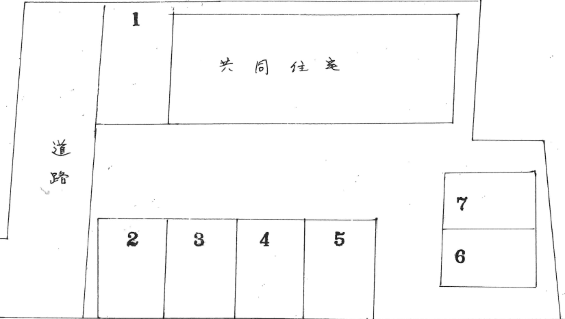 古井駅南駐車場の駐車配置図