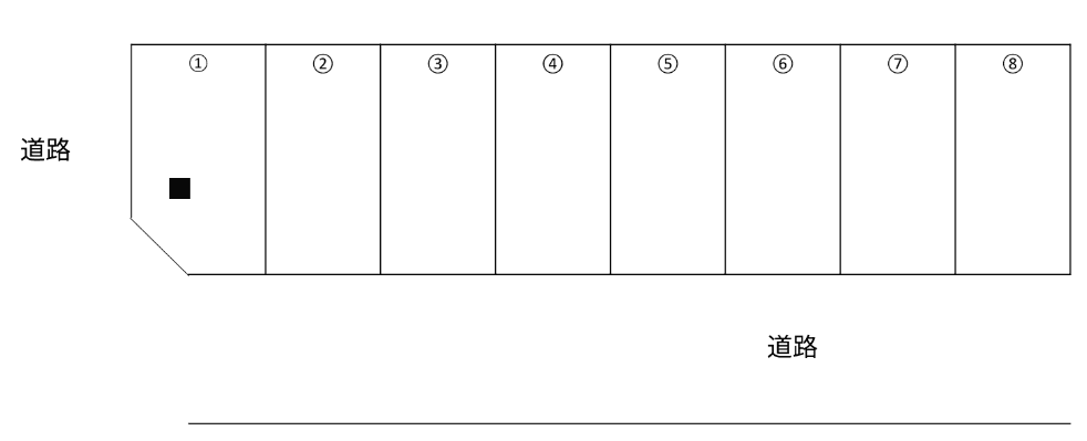 菊陽町花立3丁目パーキングの駐車配置図