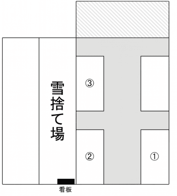 千代台町9番駐車場の駐車配置図
