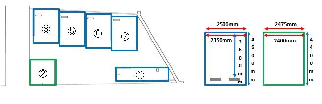 西念2丁目Oパーキングの駐車配置図