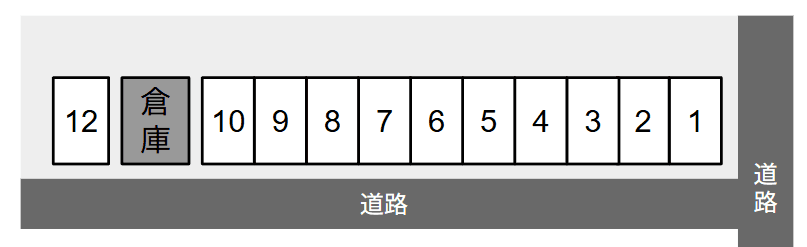 日栄駐車場の駐車配置図