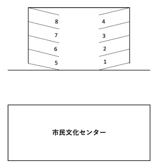 繁本町 加藤駐車場の駐車配置図