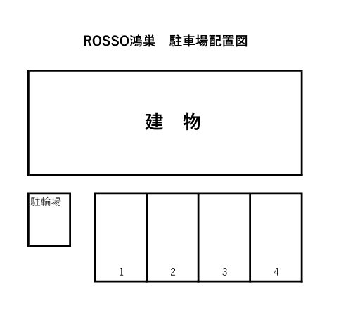 ROSSO鴻巣の駐車配置図
