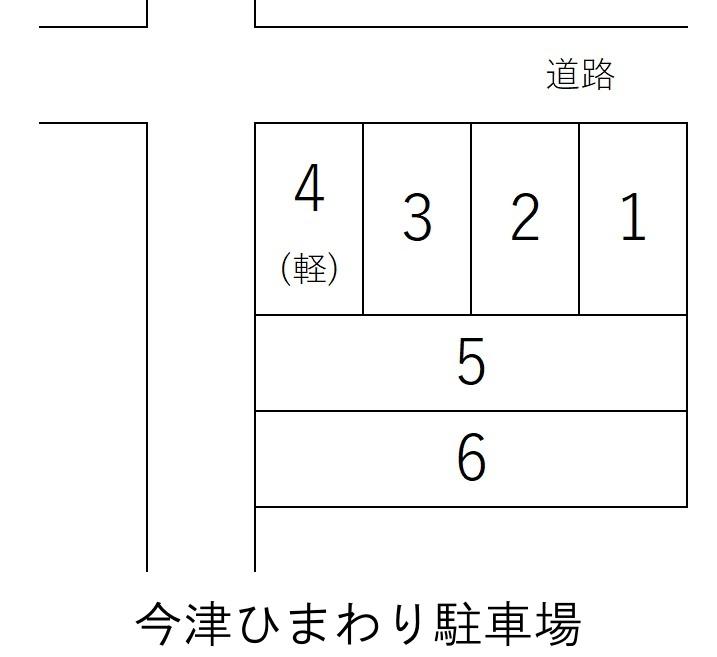 今津ひまわり駐車場の駐車配置図
