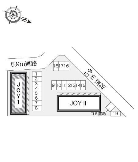 JOYⅠ(20455)の駐車配置図