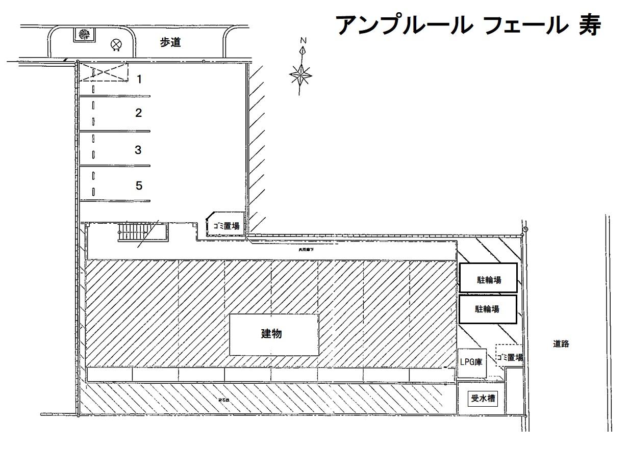 アンプルール フェール 寿の駐車配置図