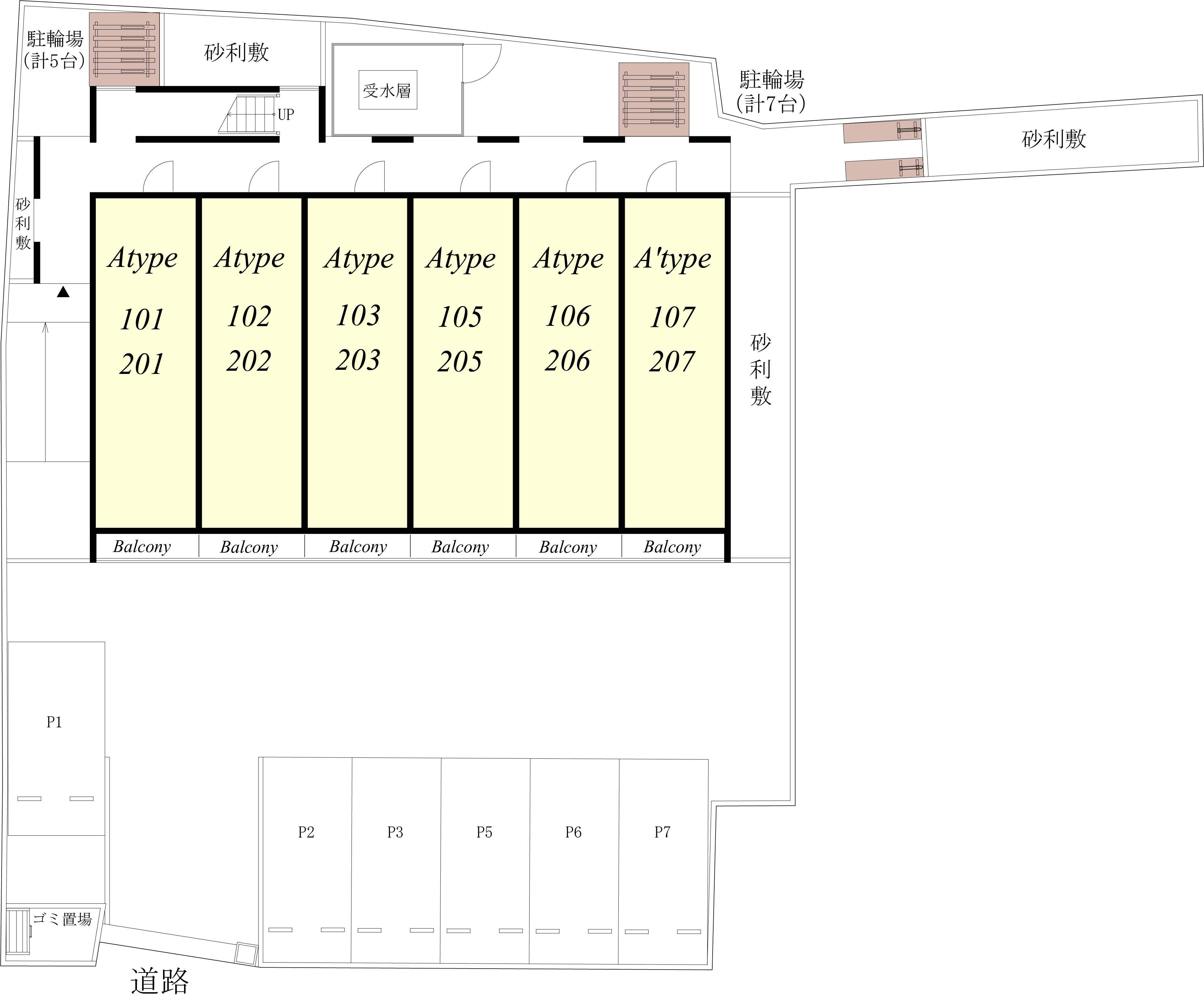 リブリ・パルティータの駐車配置図