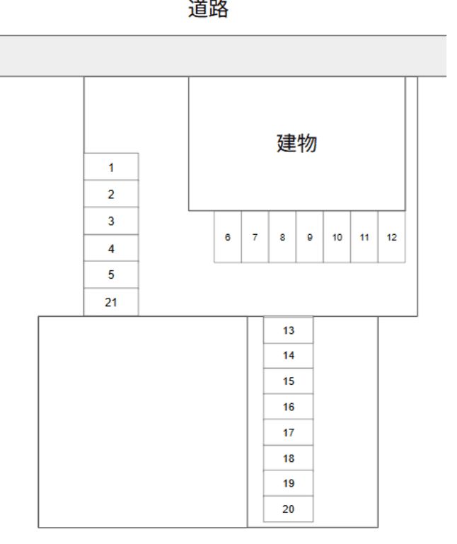 二宮 勉 駐車場の駐車配置図