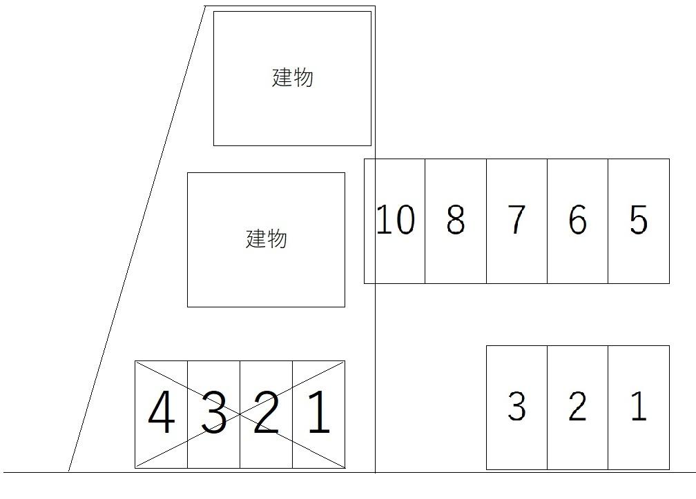 DUPLEX 国王3Cの駐車配置図