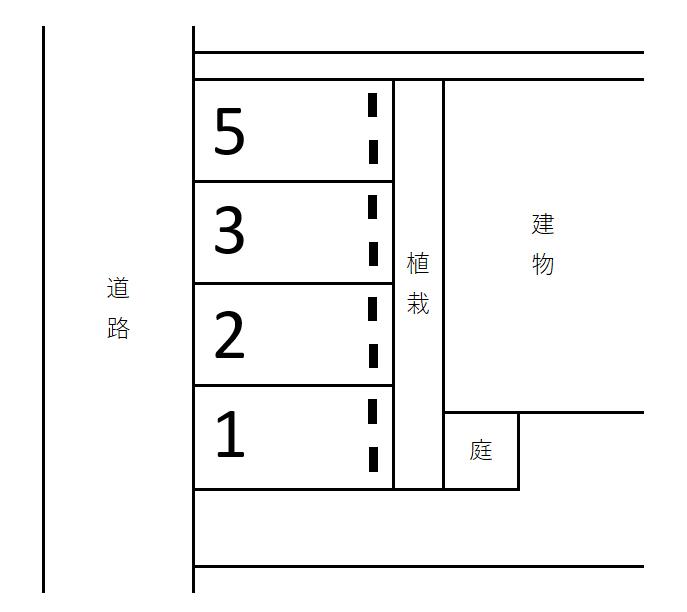 K・GLADEの駐車配置図